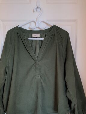 Universal Thread Olive Peasant Shirt